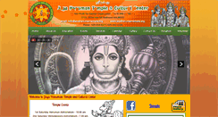 Desktop Screenshot of jayahanumantemple.org